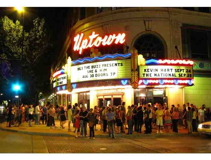 The Uptown Theatre- Kansas City (2)  General Admission Tickets to Concert/Show