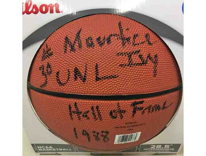 Autographed Basketball, Maurtice Ivy #30- UNL- Hall Of Fame 1988