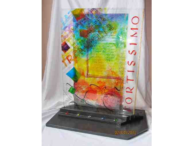 Musicalligraphy! Glass Sculpture by Marianne Burke