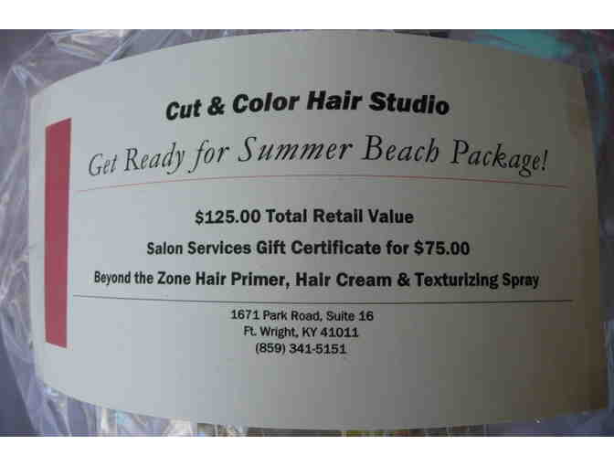 $75 in salon services and hair products