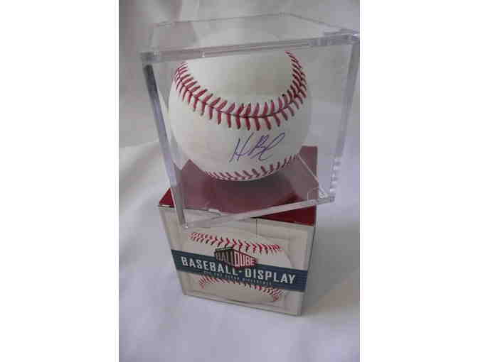 'GO HOMER!' Homer Bailey Autographed Baseball