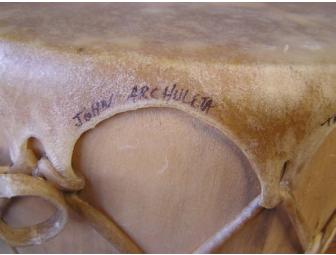 Taos Pueblo Signed Log Drums