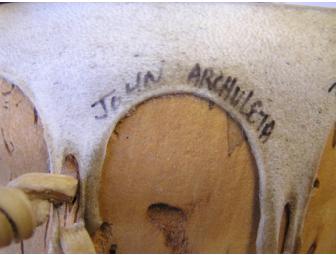 Taos Pueblo Signed Log Drums