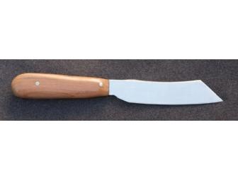 Rusell Green River Works Pacific Patch Paring Knife, with Hand-milled NM Plum wood handle