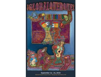 Full Run of 7 Globalquerque Posters - PLUS GlobalQik! poster & CDs by Bombino and Razia!