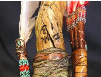 Root Drum Stick by Native Artist Darryl Hernandez