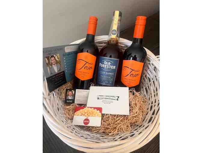 WINE GIFT BASKET BUNDLE | INCLUDES PHOENIX CITY GRILL AND AMC THEATER - Photo 1