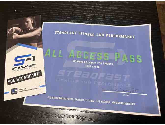 Steadfast Fitness and Performance- ALL Access Pass for 1 Month of Unlimited Classes