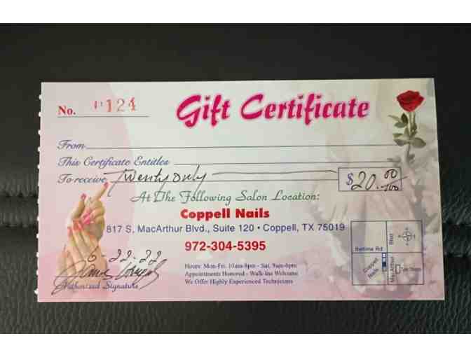 Coppell Nails - $20 Gift Certificate