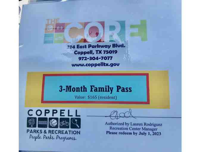 The CORE (Coppell) - 3 Month Family Pass