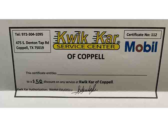 Kwik Kar (Coppell) - $50 Discount On Any Service