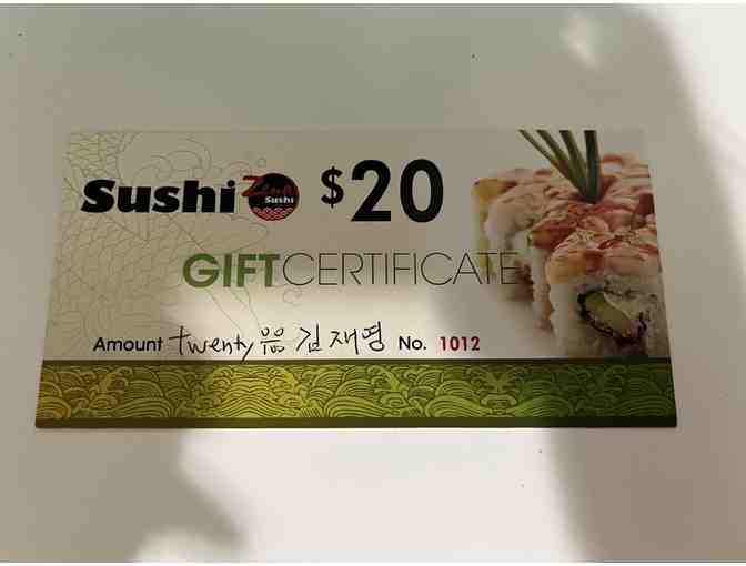 Zena Sushi- $20 Gift Certificate
