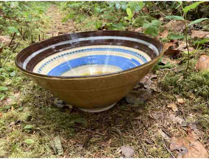 Maris Karlsons Ceramic Works - Beautiful Striped Ceramic Bowl