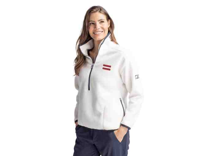 Cutter & Buck Cascade Eco Sherpa Fleece with Latvian Flag detail (Mens/Womens)