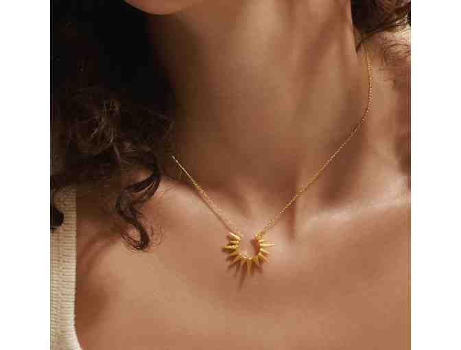 Satya Jewelry--Incandescent Glow Gold Starburst Necklace