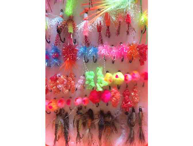 Assortment of 100 Hand-tied Trout Flies