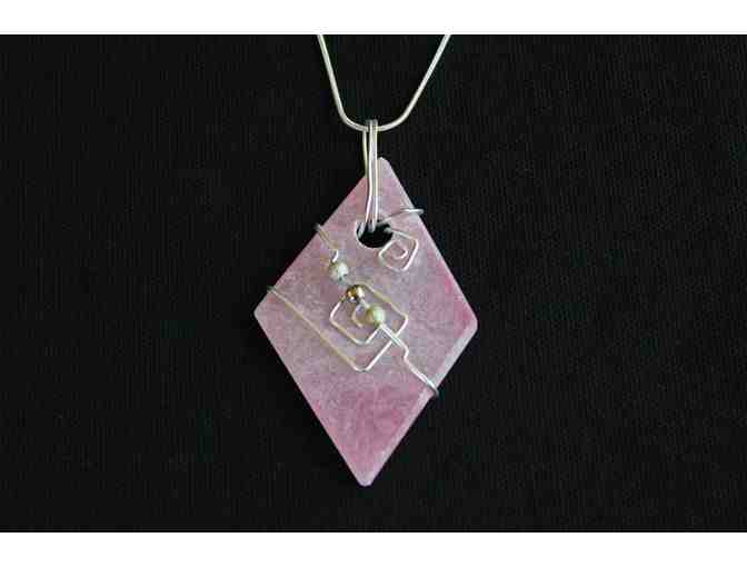 Italian Pink Stone Necklace