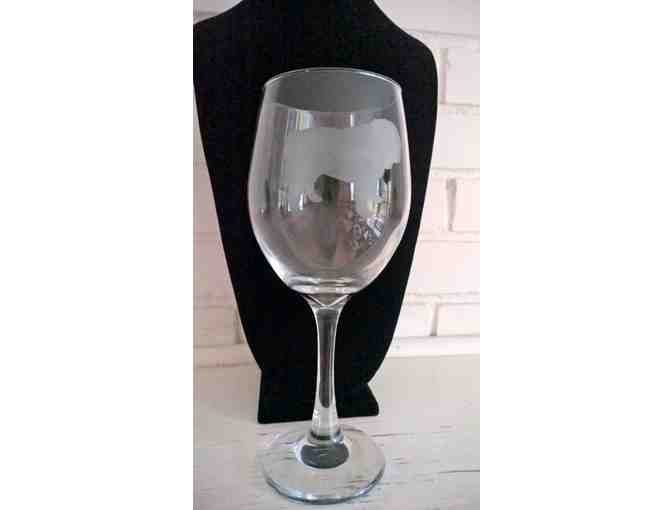 Custom Bulldog Wine Glasses - Set of 4