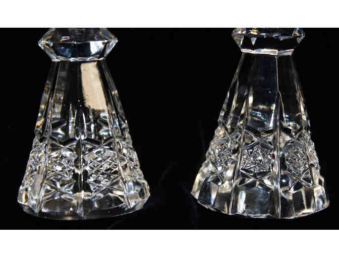 Vintage Cut Crystal Salt & Pepper Shakers