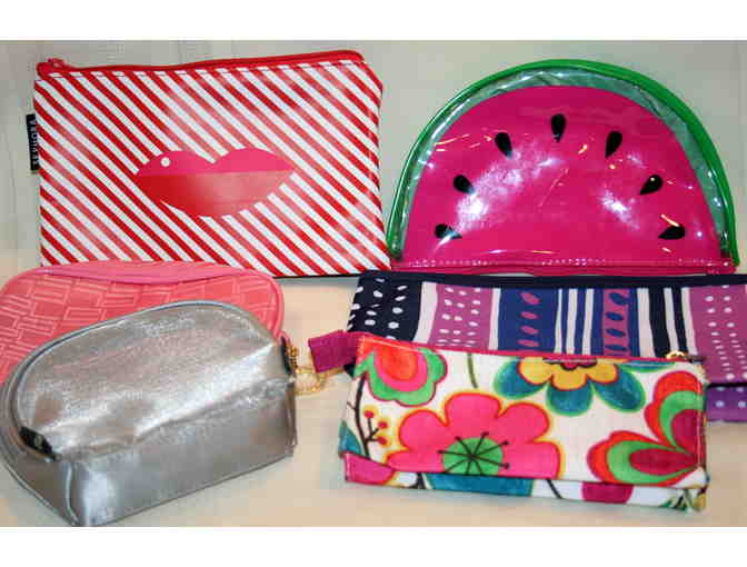 Set of Six Assorted Cosmetic Travel Bags