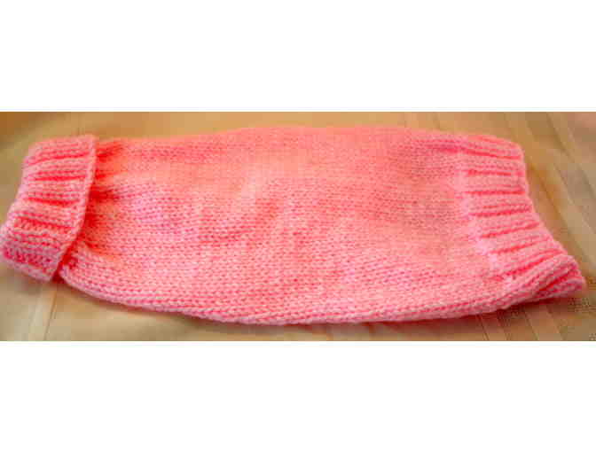Handmade Pink Knitted Dog Dachshund Sweater