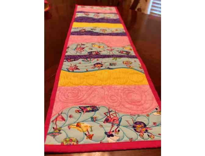 Quilted Flamingo Table Runner