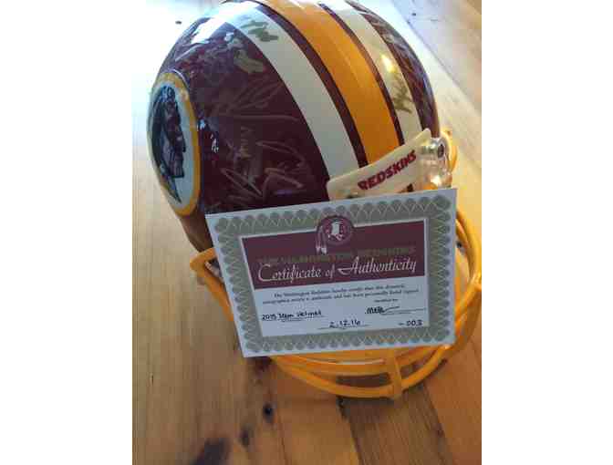2015 Team: Authentic Autographed Redskins Football helmet