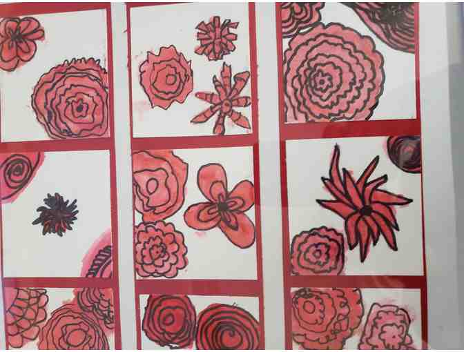 Classroom Art Project: Mrs. Turner - Floral Flag