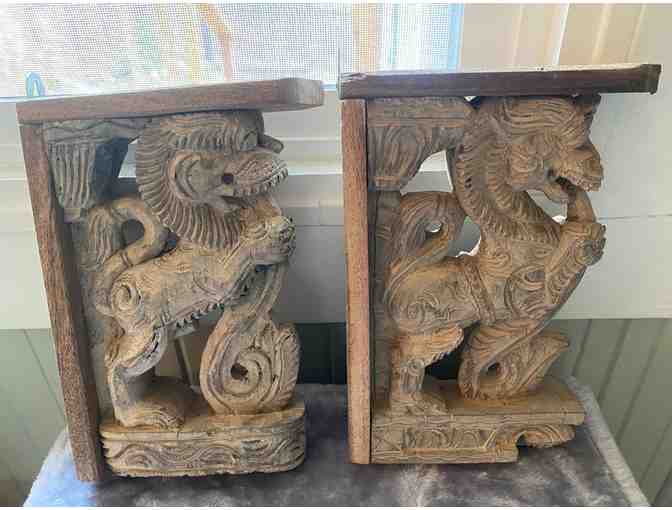 Handcarved Bookends from Bali
