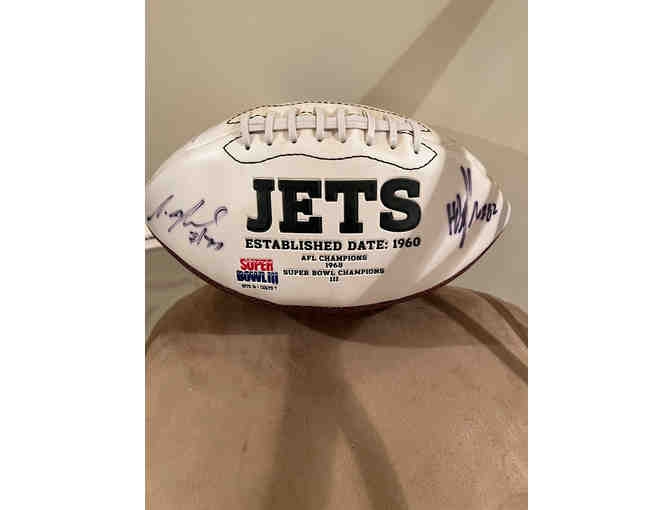 Jets Signed Football including #77 Austin Howard