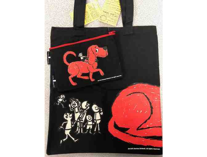Out of Print Clothing Company Clifford the Big Red Dog Tote Bag and Pouch
