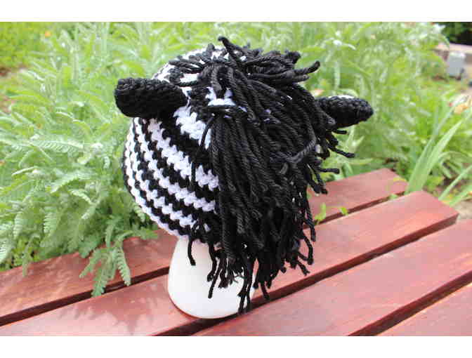 Custom Zebra Hat by Steffanie Jirsa