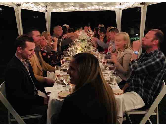 CATERED 'AL FRESCO STYLE' WINE PAIRING DINNER PARTY (1 OF 10 COUP,ES)
