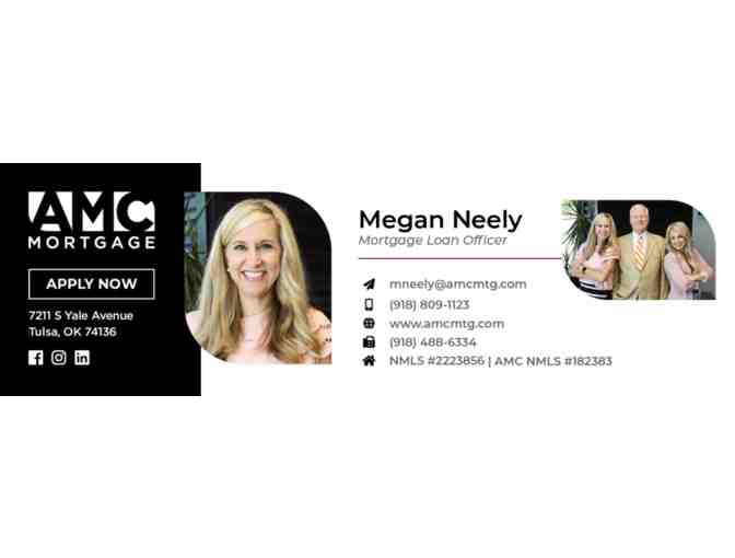 $2500 Lender Credit with Megan Neely and AMC Mortgage