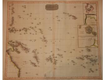 ORIGINAL Antique Map of the Pacific (1817)