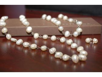 Freshwater Pearl Necklace & Earrings Set