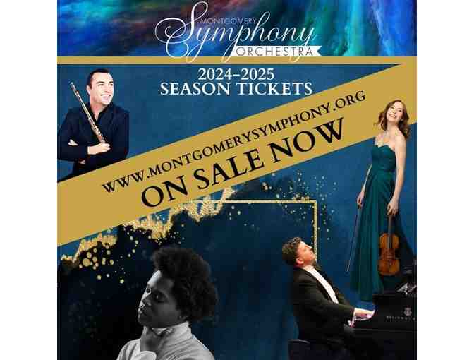 Montgomery Symphony Tickets: 2 Tickets to the Holiday Pops Concert on December 19, 2024