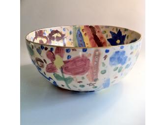 12' Diameter Salad Bowl decorated by the 3rd Grade