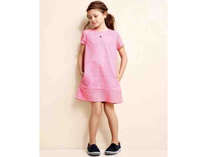 Girls' Pink Cotton Eyelet Dress from Brooks Brothers