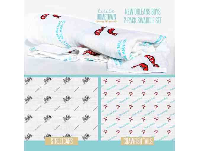 New Orleans Themed Swaddle Blankets