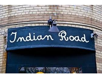$50 Gift Certificate to Indian Road Cafe