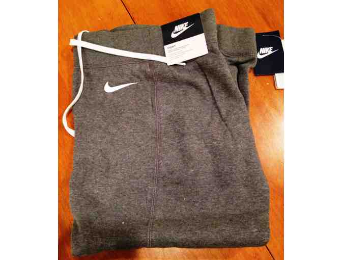 Nike Womens' Tech Fleece Zip-up Hoodie (L) and Grey Sweat Tights (M)