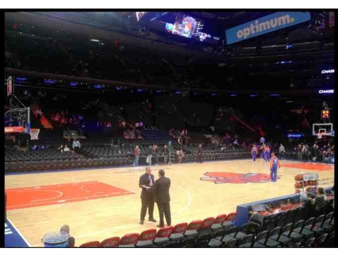 New York Knicks vs. Atlanta Hawks at MSG on Dec. 17, 2019 - Sit right behind the bench!