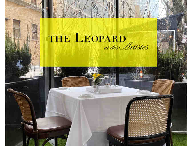 4-Course Chef tasting menu with wine pairing for two (2) to The Leopard at des Artistes