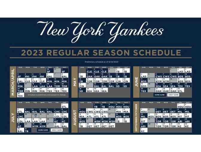 Two (2) Yankee Tickets 2023 Season