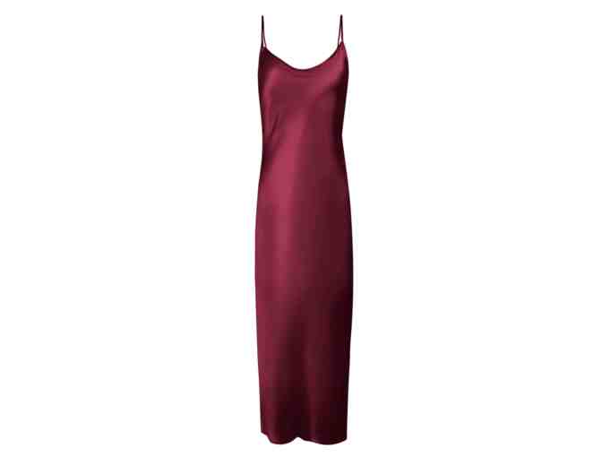 KES Minimal Slip Dress (M) - Cabernet