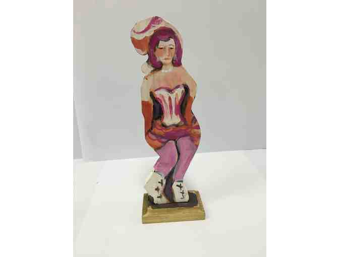 Wooden Figure 'Pink Lady'