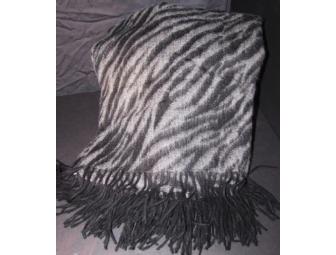 Animal Print Wool and Cashmere Throw