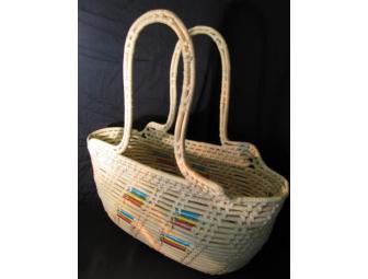 Woven Tote Basket with Handles