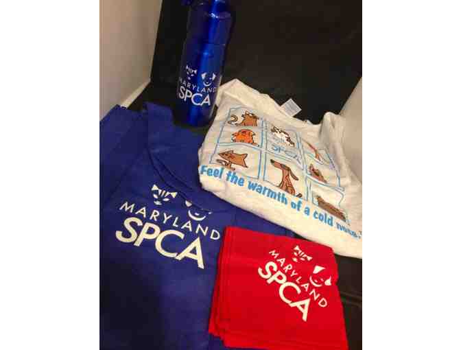 MD SPCA 'Feel the Warmth of a Cold Nose' Long Sleeved T (L) + other goodies